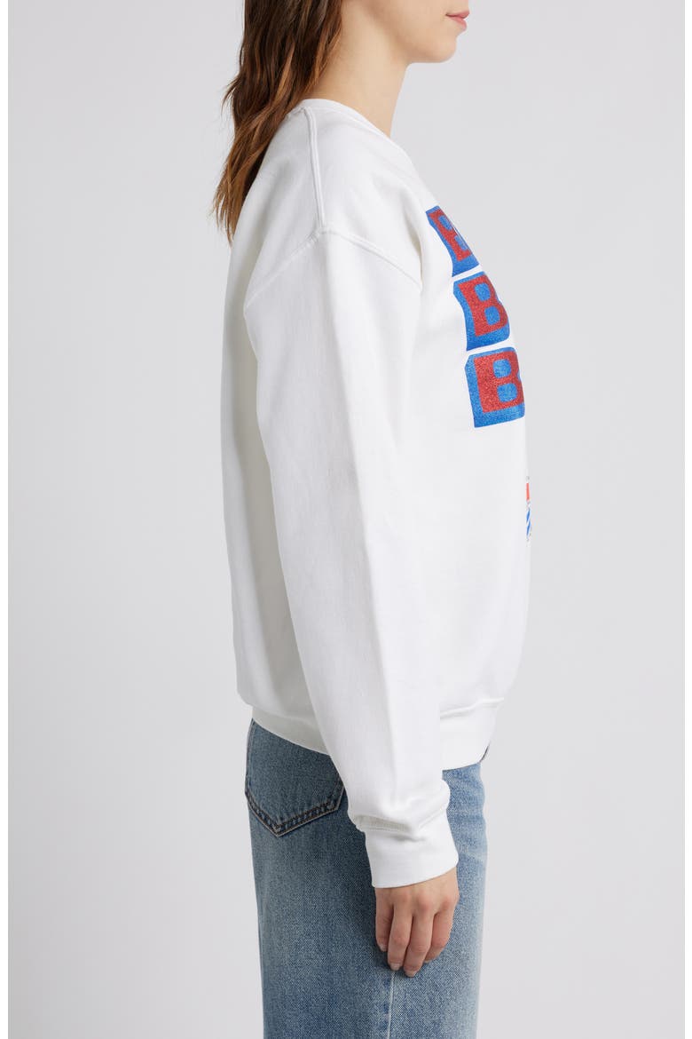 Bills Repeat Bling Cotton Blend Graphic Sweatshirt, Alternate, color, WHITE