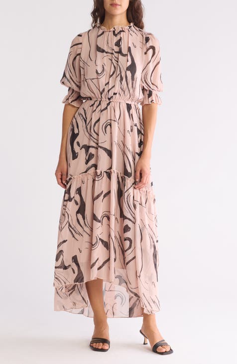 Ruffle Gauze Maxi Dress