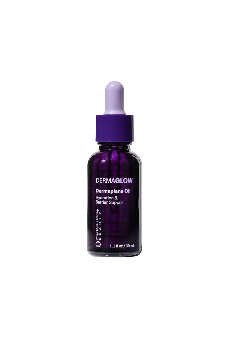 DermaGlow Dermaplane Oil, Main, color, Shade between blue and red.