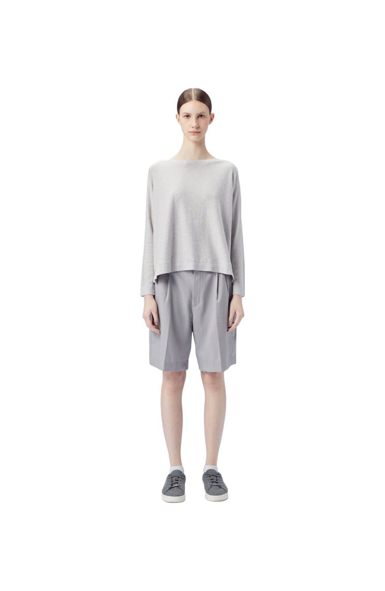 GOBI Mongolian Cashmere Boatneck Cotton Silk Cashmere Blend Sweater, Main, color, 