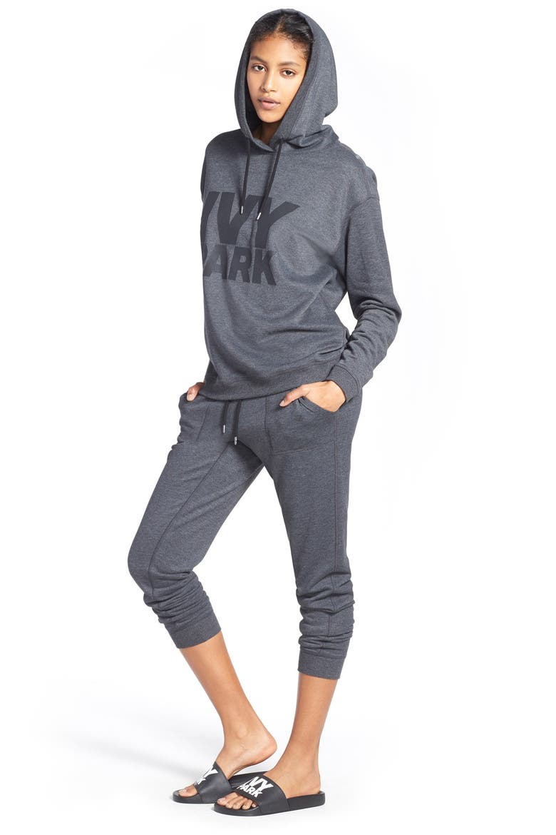 Logo Hoodie, Alternate, color, CHARCOAL MARL