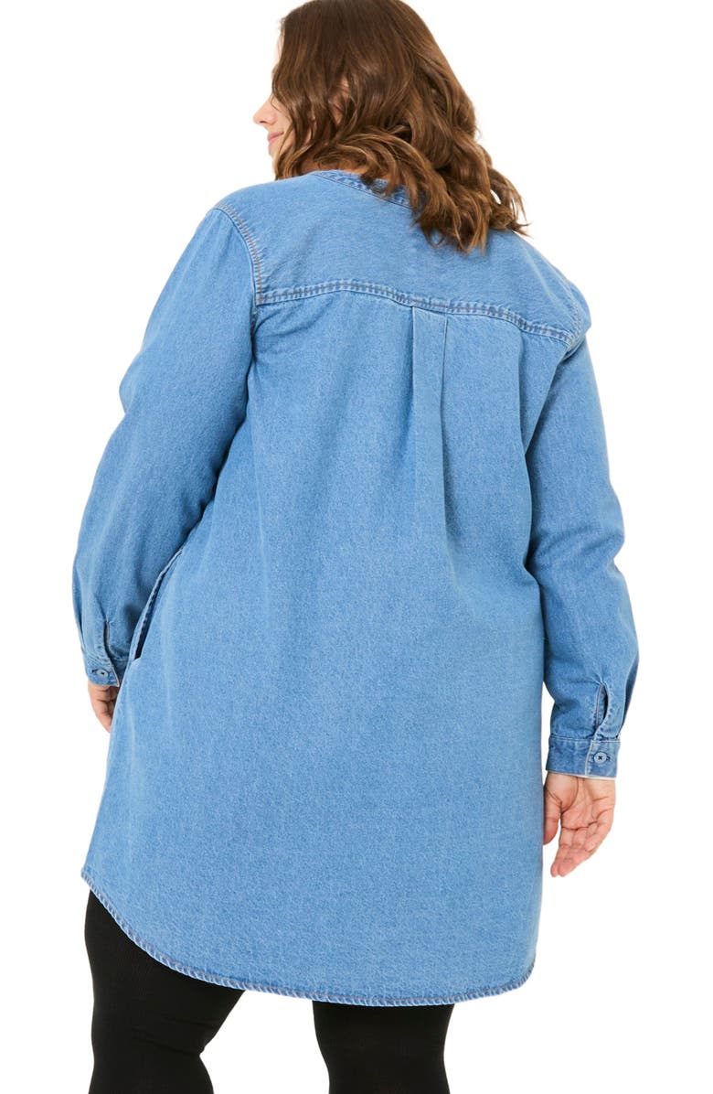 FatFace Plus Size Aida Denim Tunic, Alternate, color,