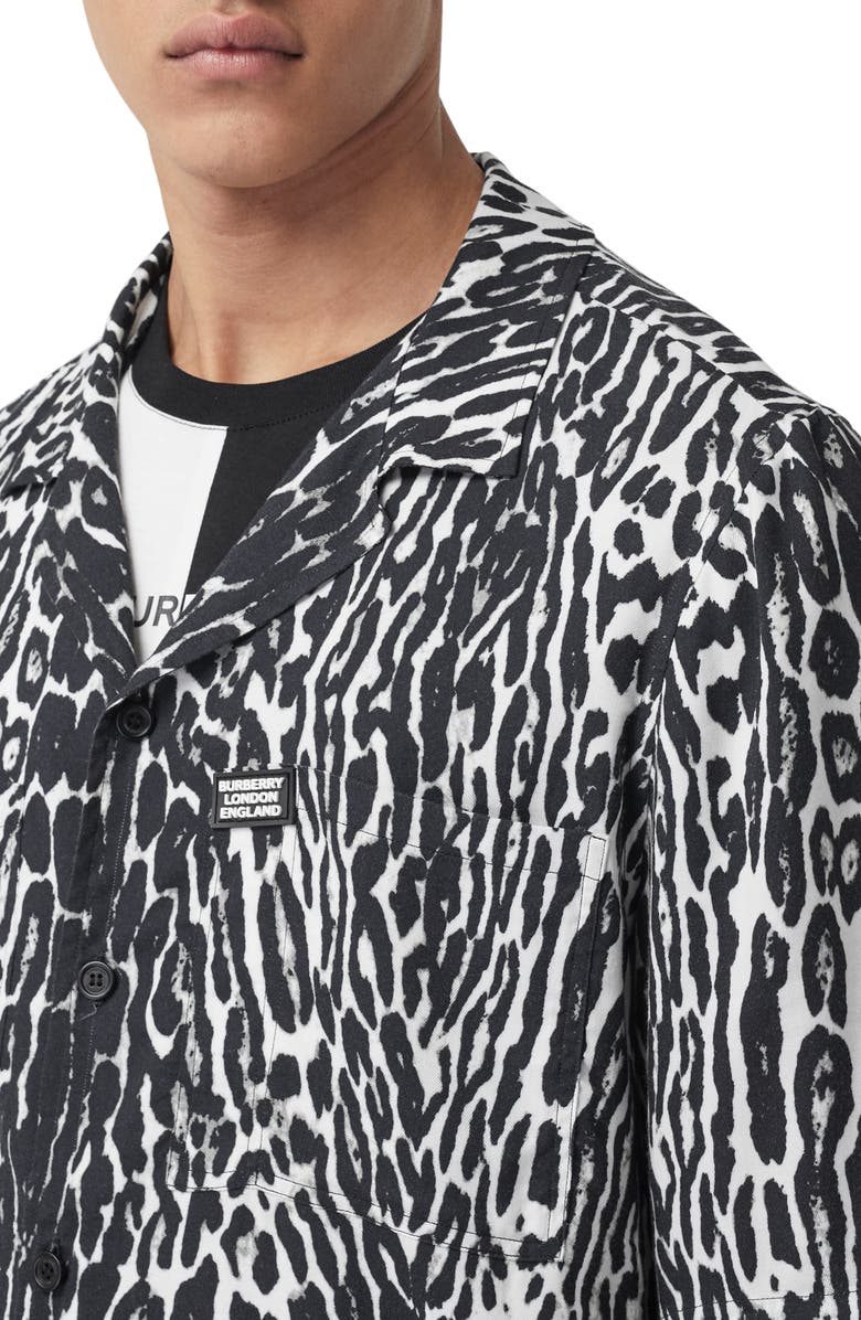 Burberry Radley Short Sleeve Button-Up Shirt, Alternate, color, 