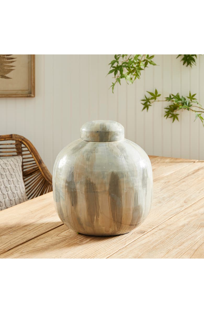 Napa Home & Garden Almeta Lidded Urn, Alternate, color, White