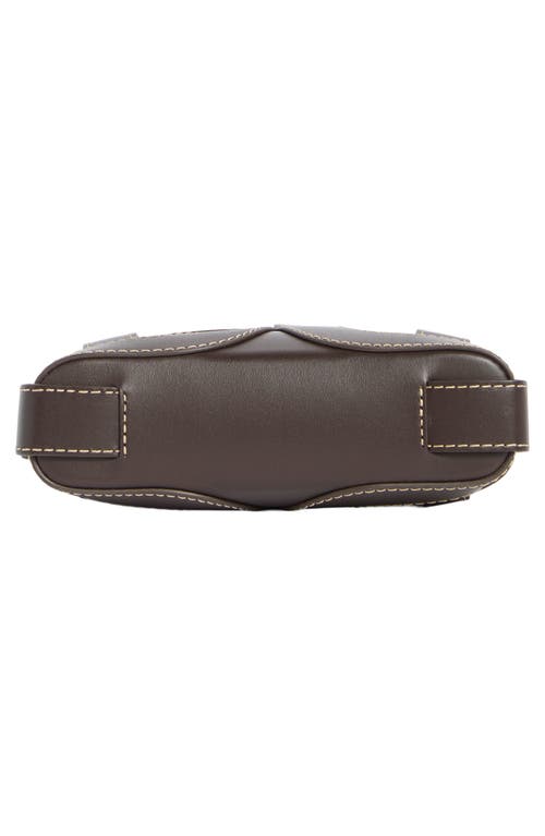 Sam Edelman Bay Leather Shoulder Bag In Brown