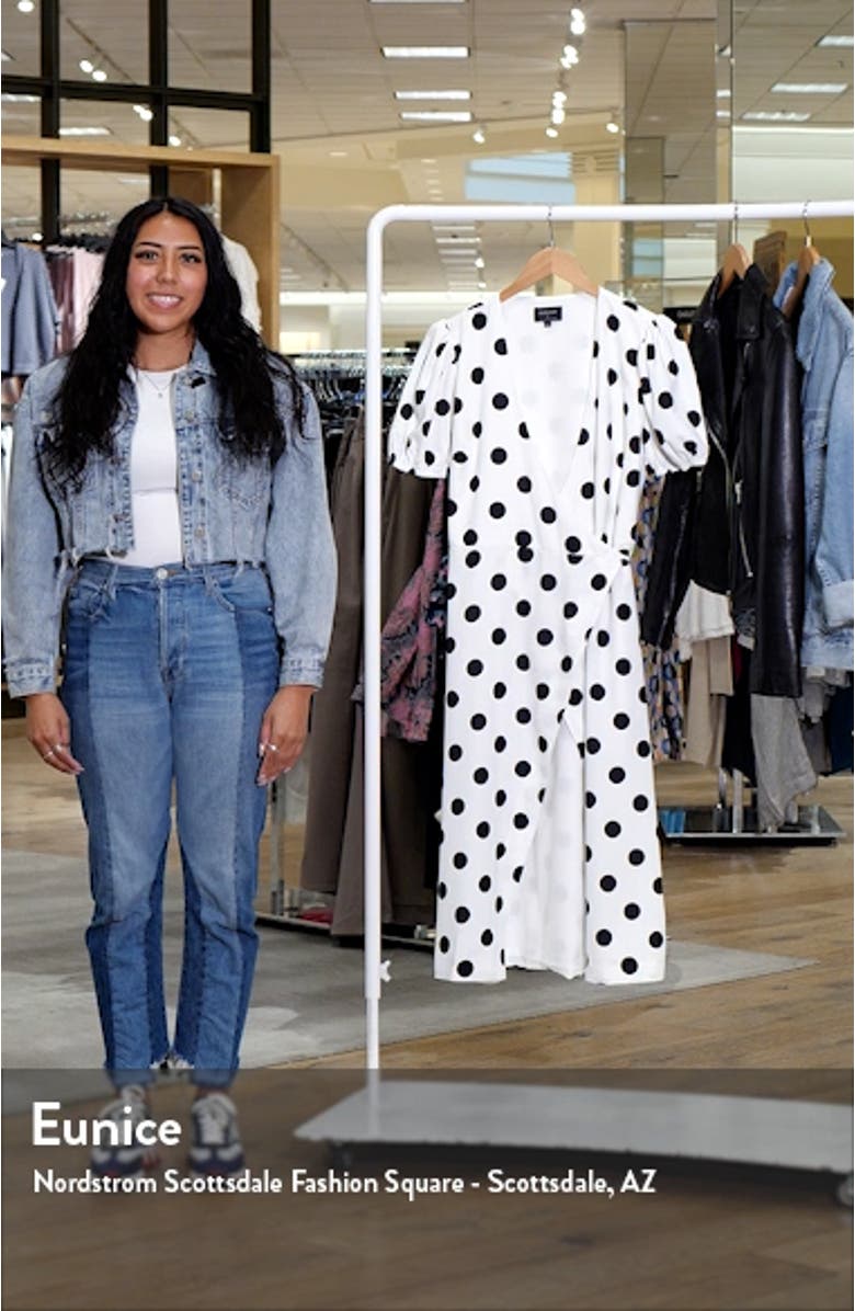 Devyn Dot Faux Wrap Dress, sales video thumbnail