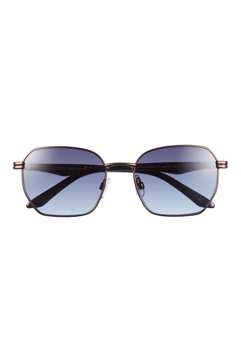Gradient Oval Sunglasses, Main, color, BRONZE