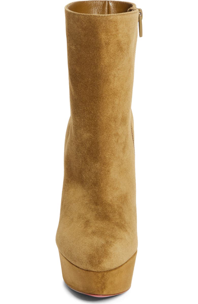 Christian Louboutin Loo Platform Bootie, Alternate, color, Bronzo