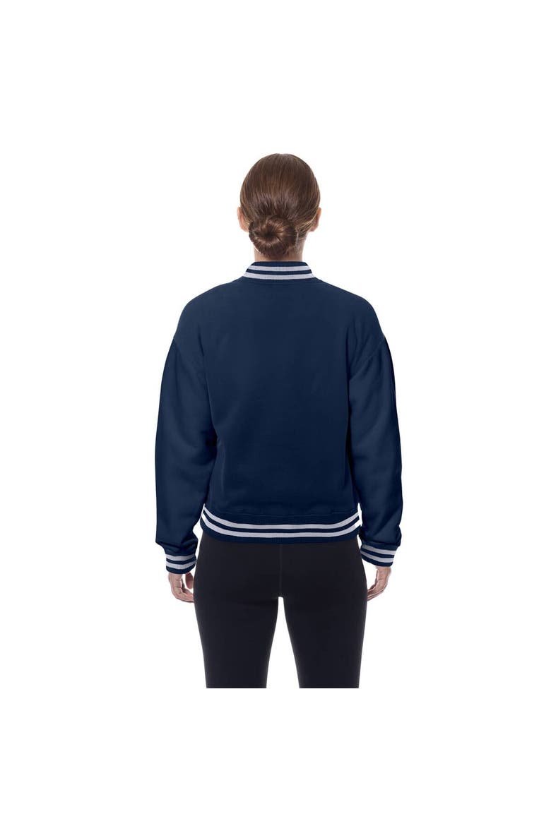 Women's New Era  Navy Dallas Cowboys Throwback Fleece Full-Snap Jacket, Alternate, color, Navy