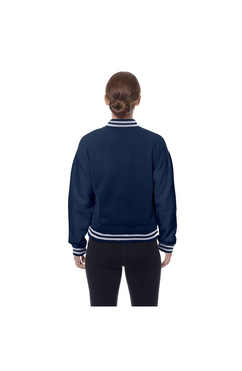 New Era Women's New Era Navy Dallas Cowboys Throwback Fleece Full-Snap Jacket, Alternate, color, Navy