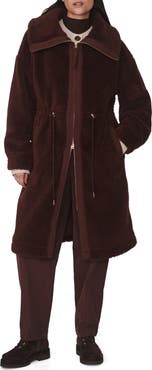 Varley Bennet Long Faux Shearling Coat