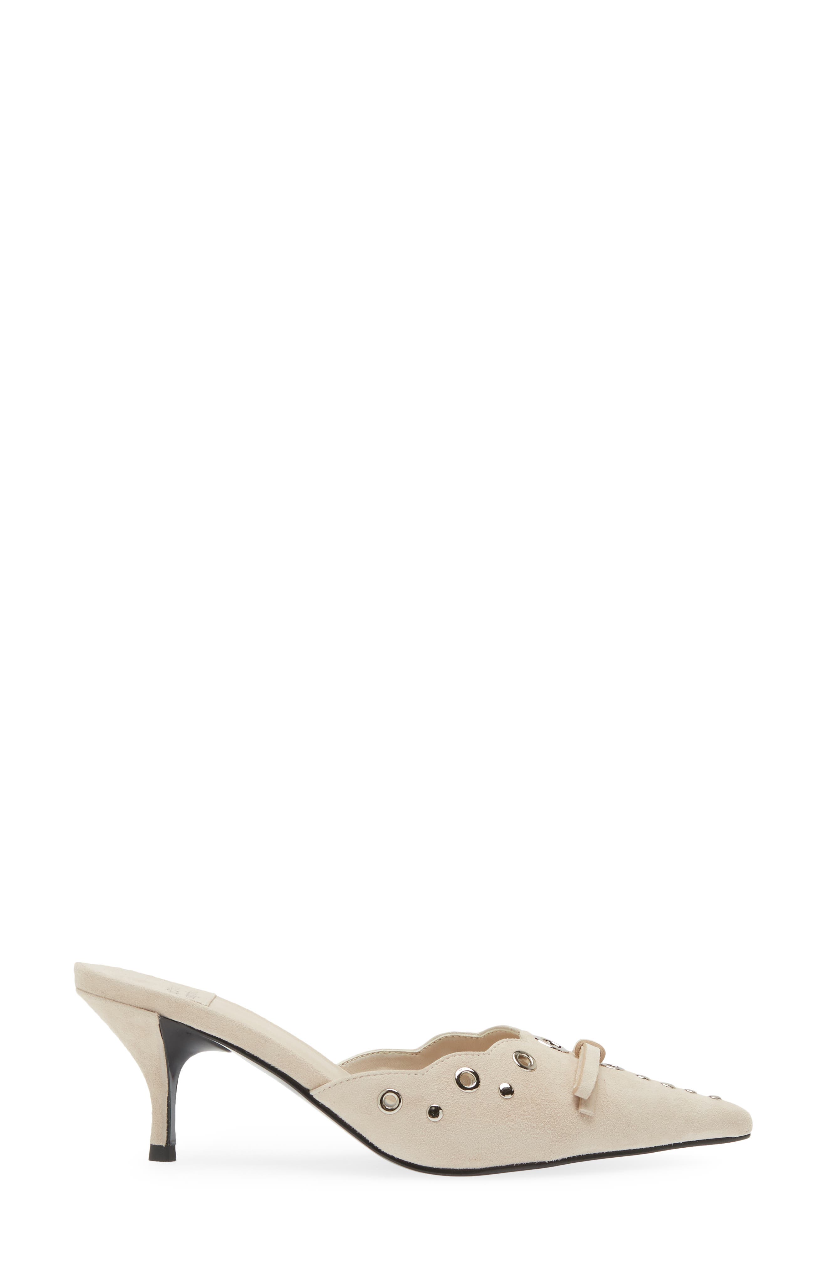 Gratis Pointed Toe Mule, Alternate, color, ICE SUEDE SILVER