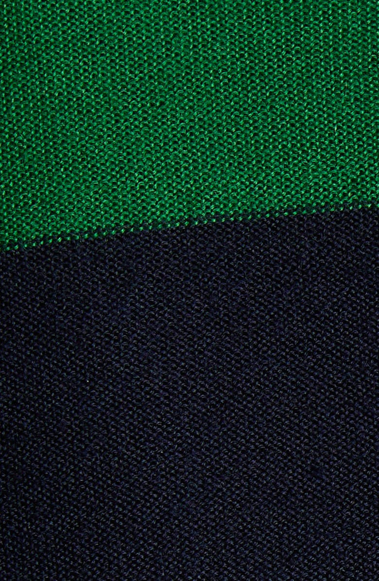 Bottega Veneta Stripe Oversize Cashmere Sweater, Alternate, color, Grass Green/ Blue