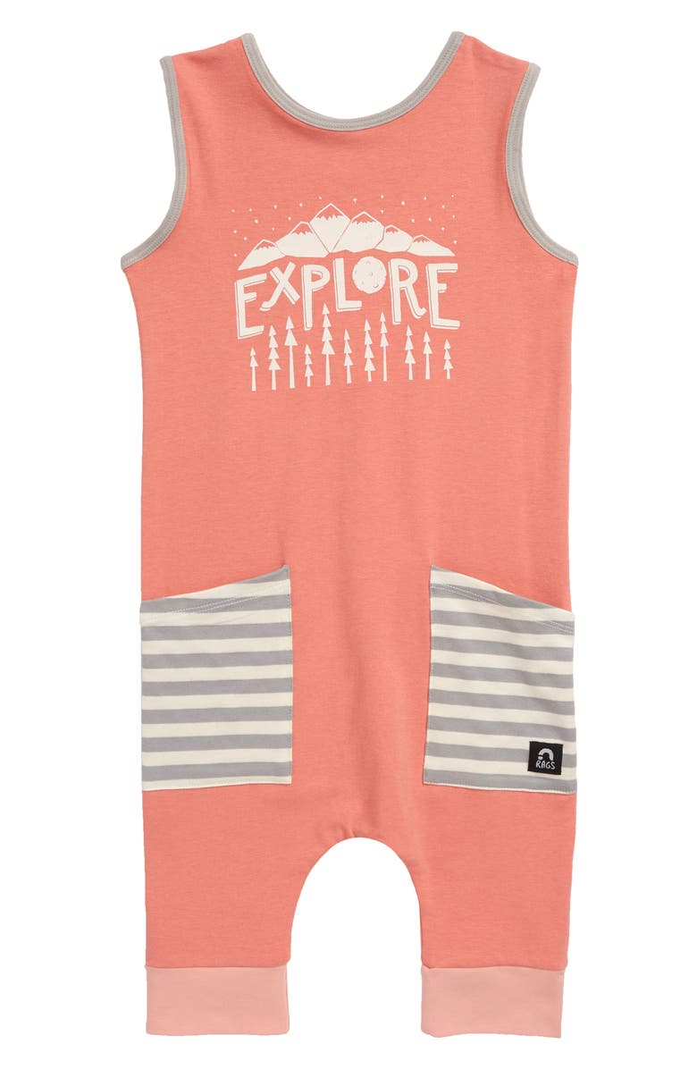 RAGS TO RACHES Explore Tank Romper, Main, color,