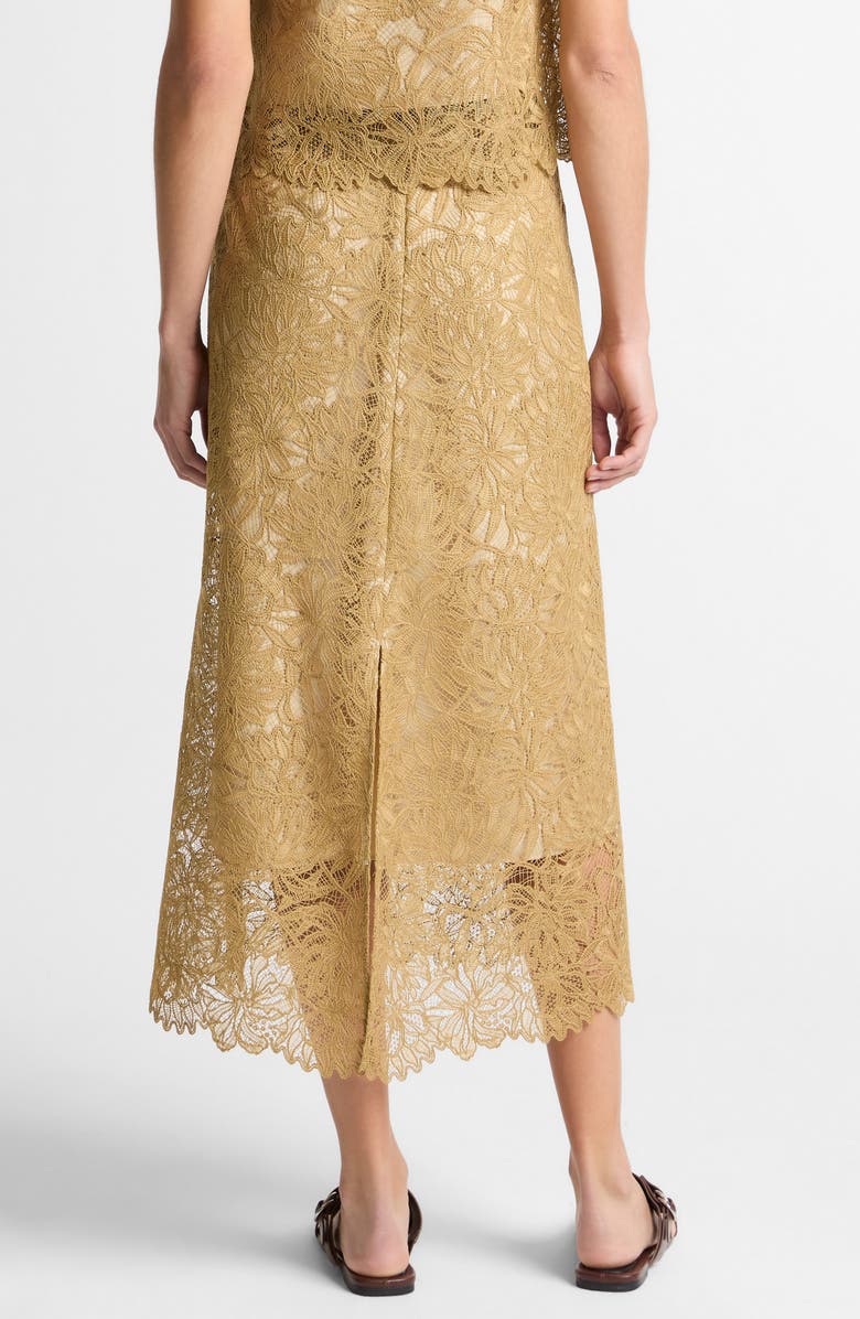 Vince Lace Midi Slip Skirt, Alternate, color, Soft Gold