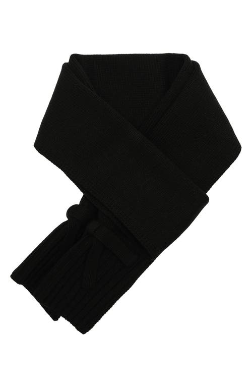 Kate Spade New York Bow Accent Scarf In Black