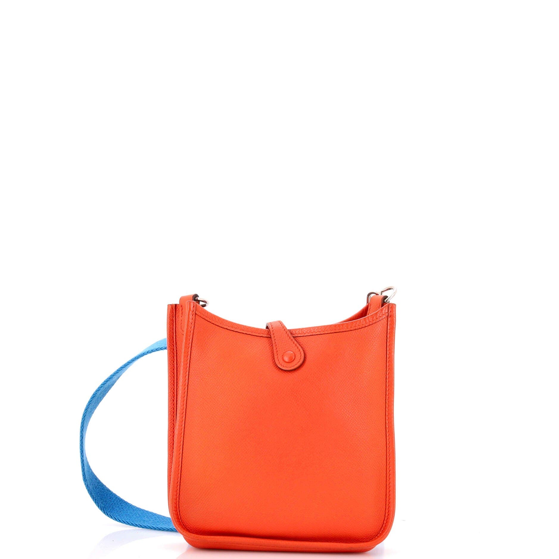 Pre-Owned Hermes Evelyne Bag Gen III Epsom TPM, Alternate, color, Orange Poppy