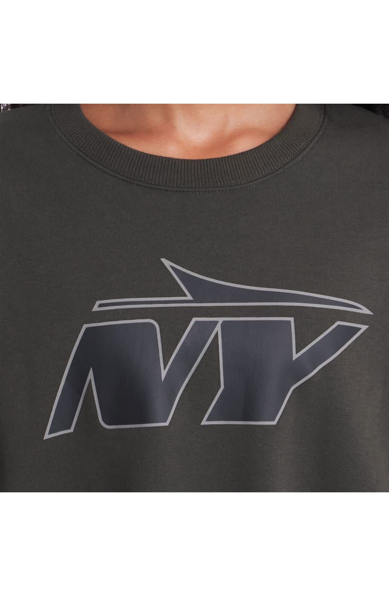 Nike Women's Nike Gotham Green New York Jets 2025 Rivalries Collection Oversized Phoenix Fleece Sweatshirt, Alternate, color, Green