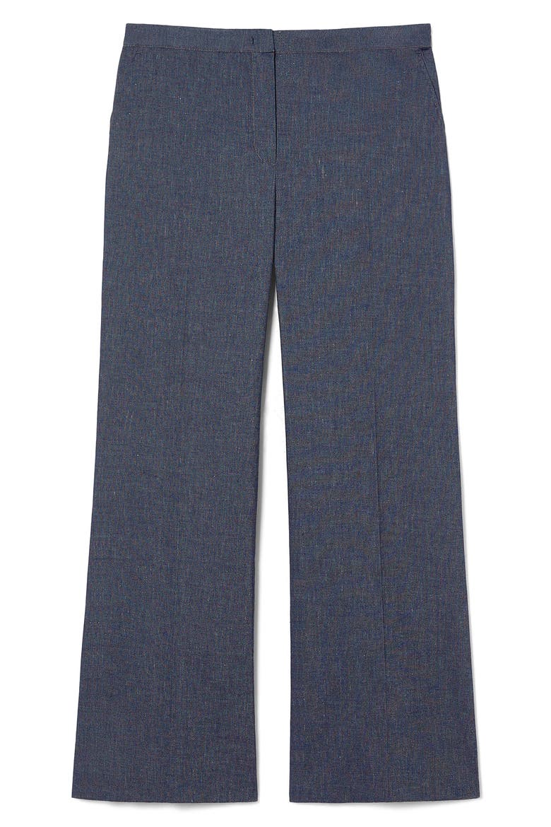 Brigitta Cotton Blend Pants, Alternate, color, BLUE JEANS