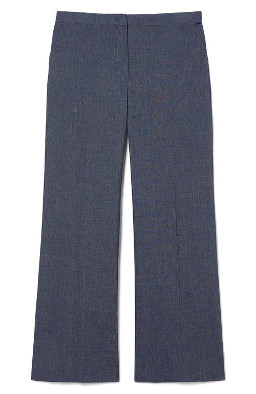 Marina Rinaldi Brigitta Cotton Blend Pants In Blue