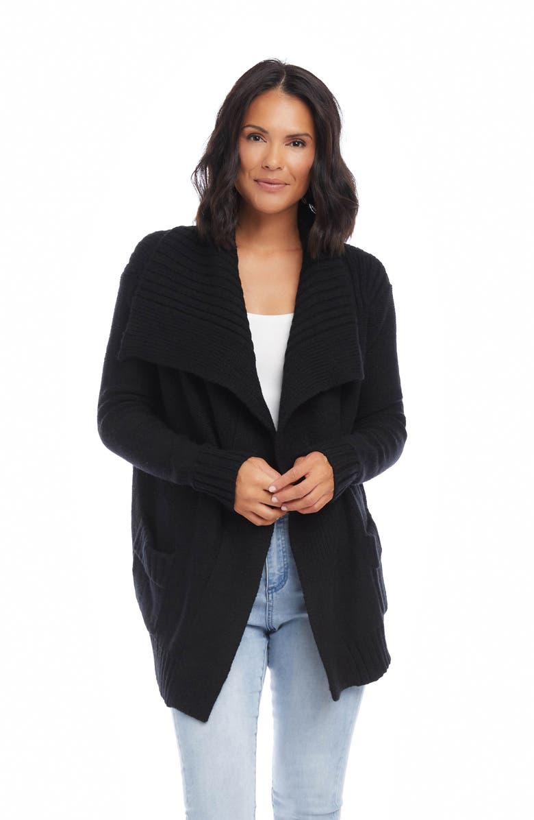 Karen Kane Shawl Collar Open Cardigan, Alternate, color, 