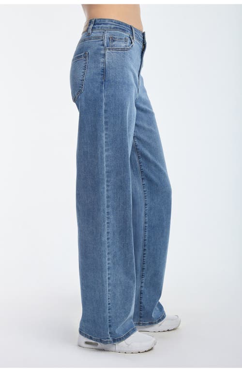 Noli Yoga Dahlia High Rise Relaxed Jean In Medium Blue