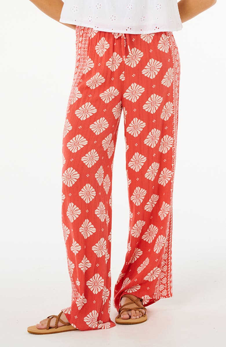 Rip Curl Ventura Wide Leg Pants, Main, color, Red