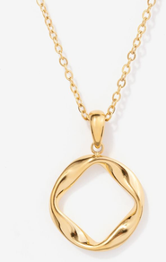 Little Sky Stone Twisted Infinity Necklace