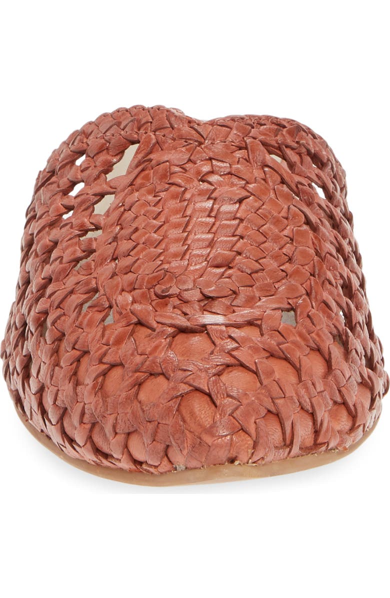 42 Gold Charmed Pointed Toe Mule, Alternate, color, Mecca Tan Leather