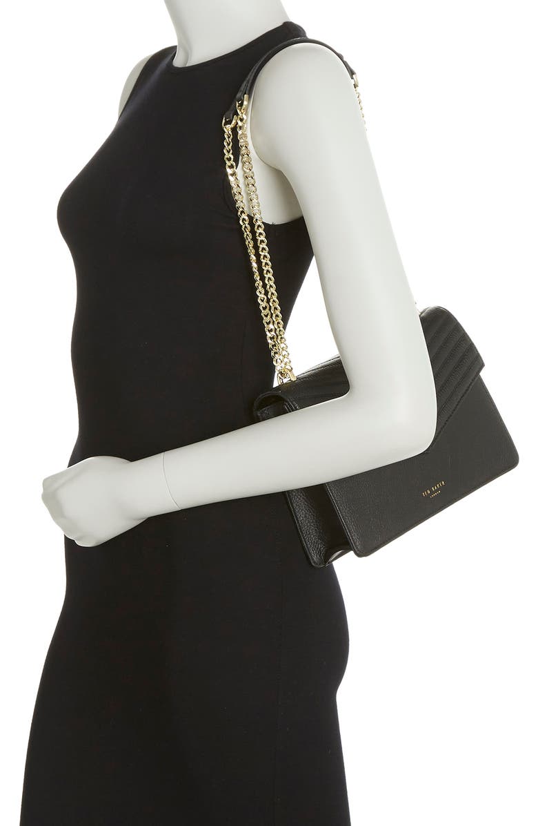 Ted Baker London Bow Envelope Leather Shoulder Bag, Alternate, color,