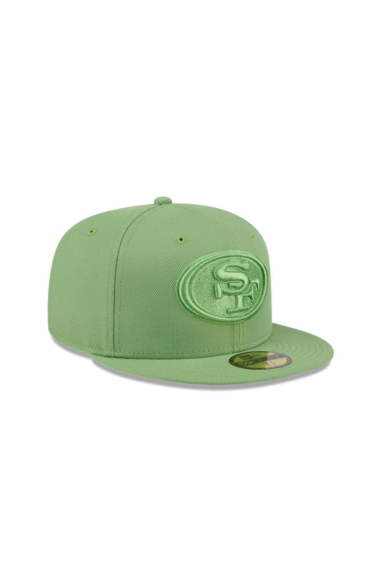 New Era Men's New Era Green San Francisco 49ers Color Pack 59FIFTY Fitted Hat, Alternate, color,