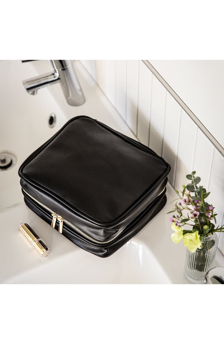 Youzey Jetsetter - The Organizer Cosmetic Bag, Alternate, color, Black