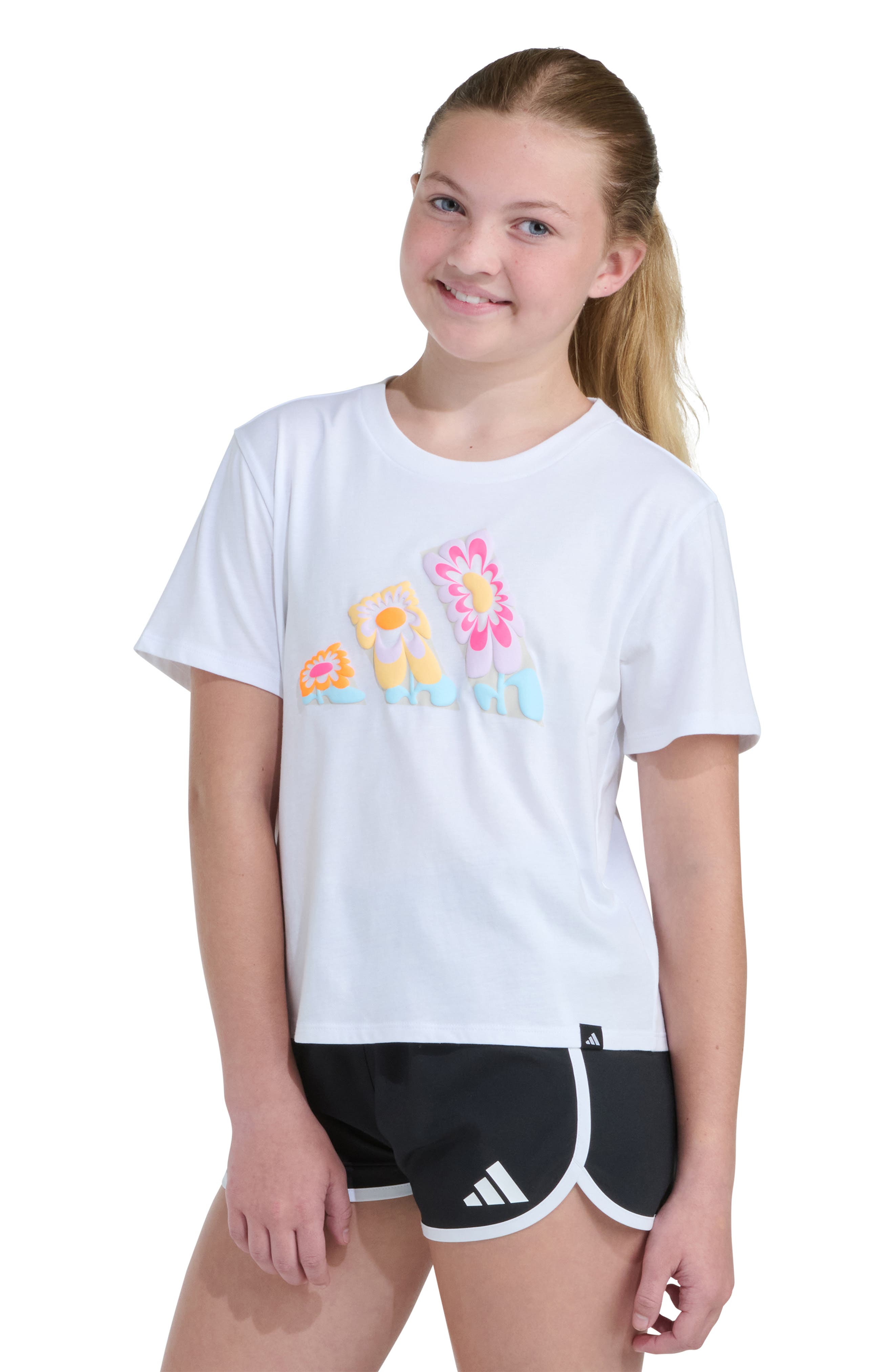 adidas Kids' Badge of Sport Logo Graphic T-Shirt
