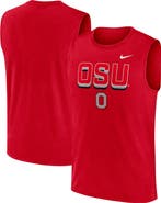 Nike Men's Nike Scarlet Ohio State Buckeyes Primetime Tricode Legend Performance Tank Top