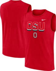 Nike Men's Nike Scarlet Ohio State Buckeyes Primetime Tricode Legend Performance Tank Top