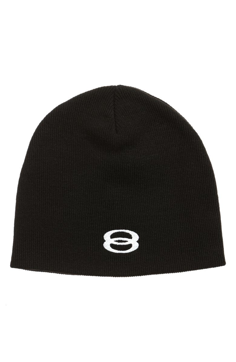 Balenciaga Unity Sports Logo Embroidered Beanie, Main, color, 
