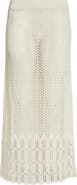 Jil Sander Cotton Crochet Midi Skirt