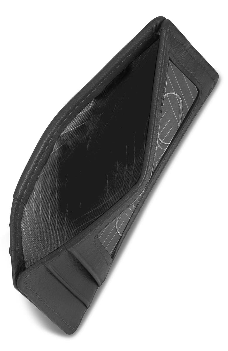 CHAMPS Leather Access RFID Card Case, Alternate, color, Black