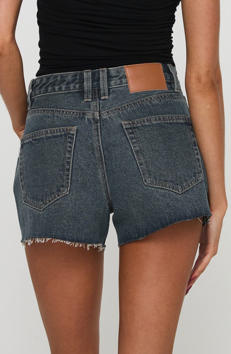 Princess Polly Get it Right Mid Rise Cutoff Denim Shorts, Alternate, color, 