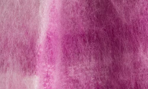 Save The Ocean Plaid Recycled Polyester Scarf In Pink