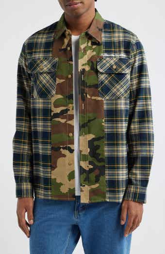 BB Wanderlust Plaid & Camo Cotton Button-Up Shirt