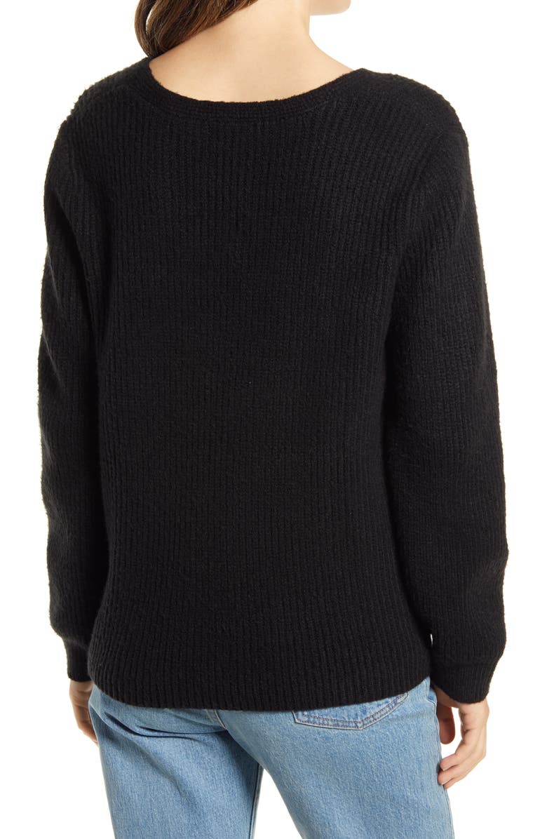 Halogen<sup>®</sup> Balloon Sleeve Sweater, Alternate, color, 