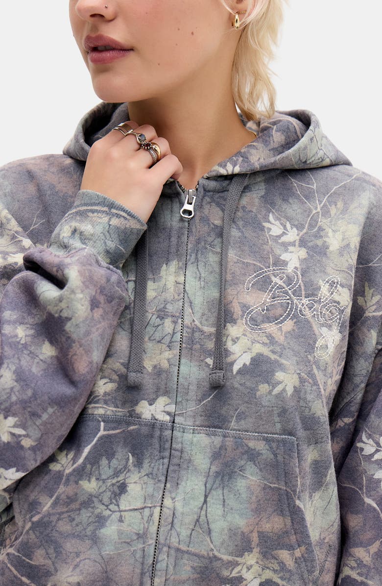 BDG Urban Outfitters Camo Zip Hoodie, Alternate, color, Brown Camo