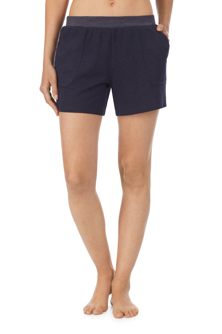 Refinery 29 Boxer Sleep Shorts, Main, color, BLACK