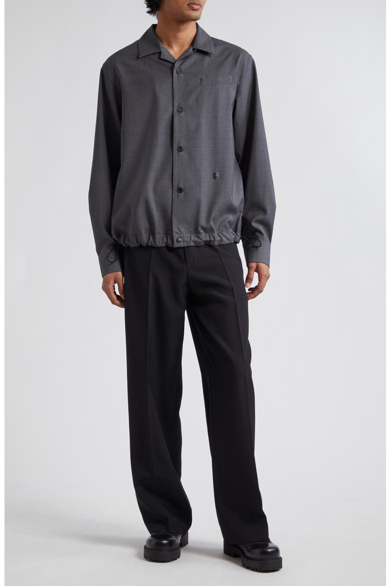 Wool Overshirt, Alternate, color, GREY
