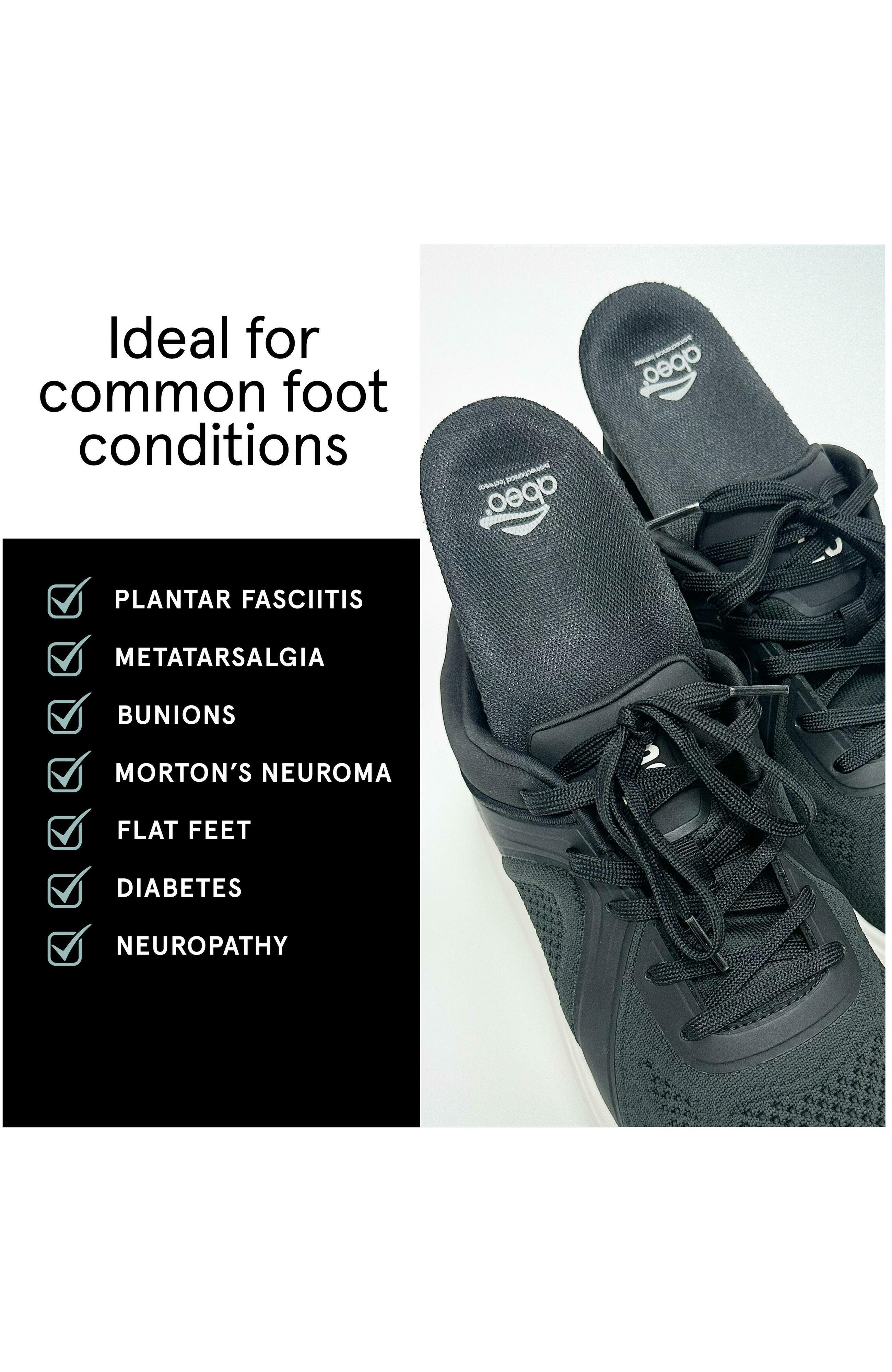 Premium Orthotic Mens Post Insole, Alternate, color, Black