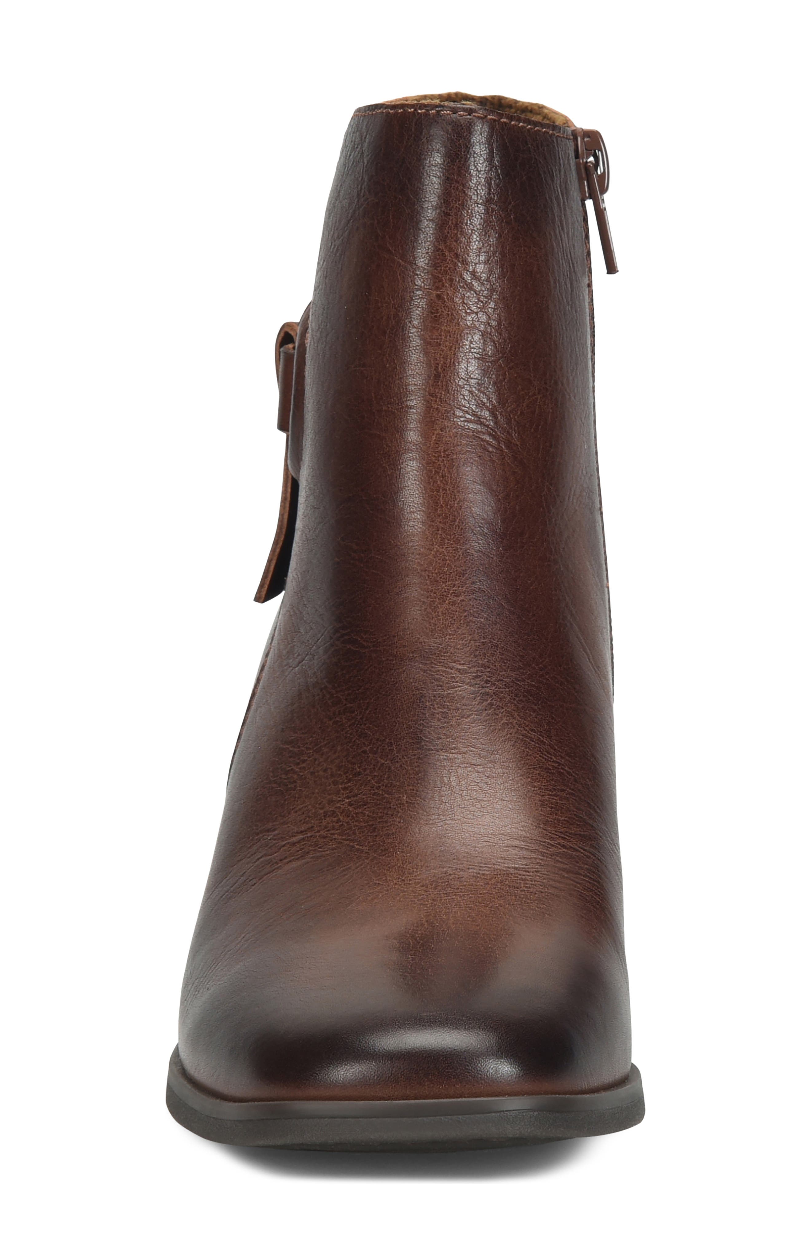 Livvy Bootie, Alternate, color, BROWN LEATHER