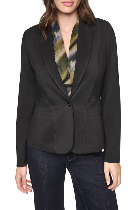 Soho Ponte One Button Blazer