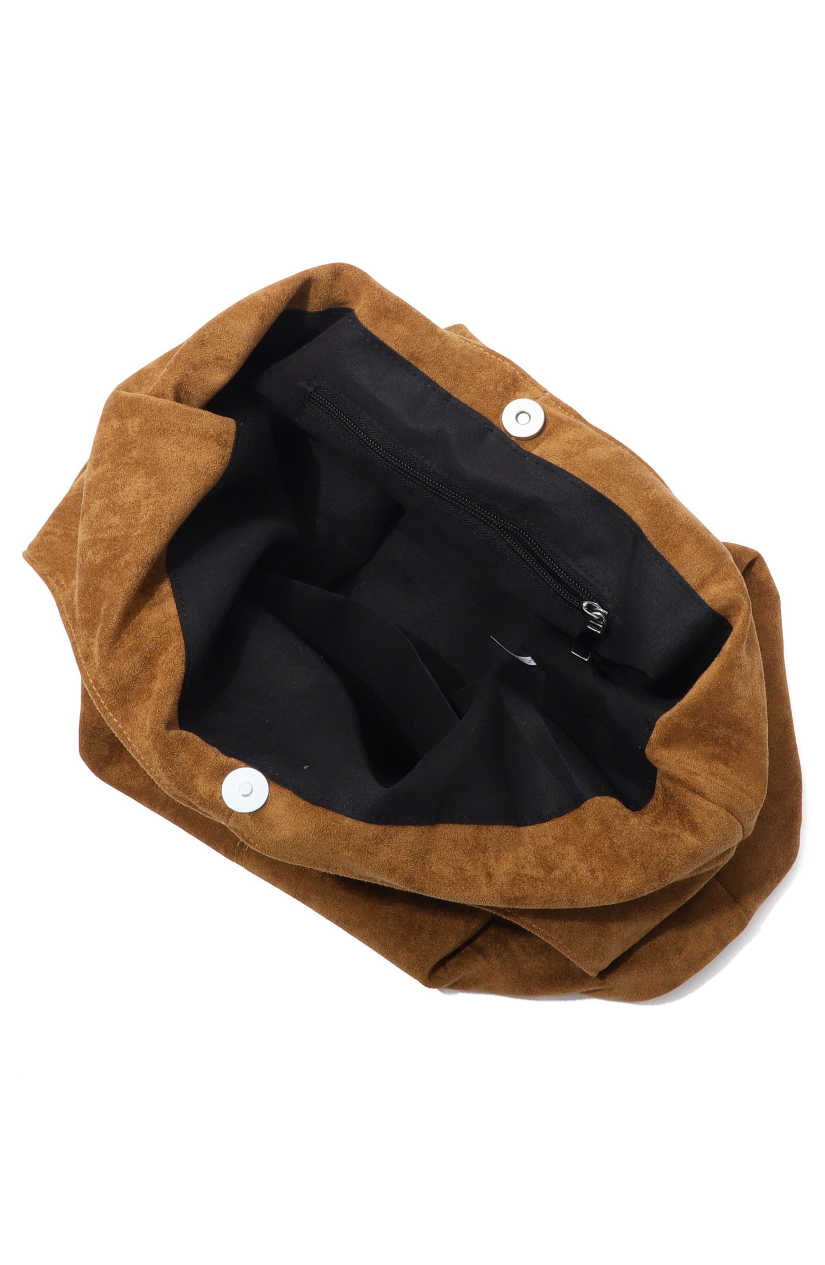 Oversized Hobo Tote, Alternate, color, BROWN