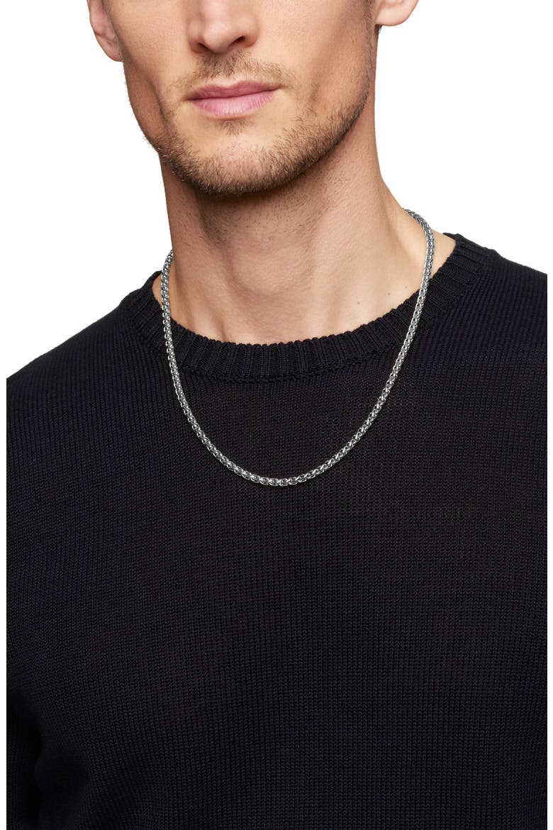 Wheat Chain Necklace, Alternate, color, SILVER